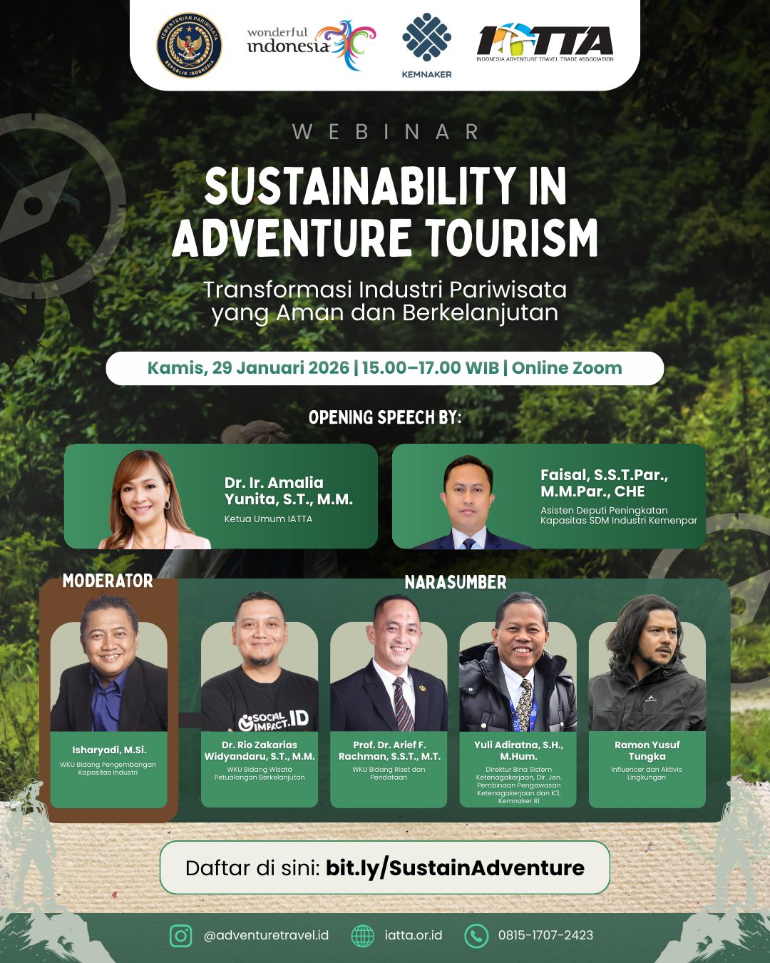 🌎 IATTA WEBINAR SUSTAINABILITY IN ADVENTURE TOURISM🍀